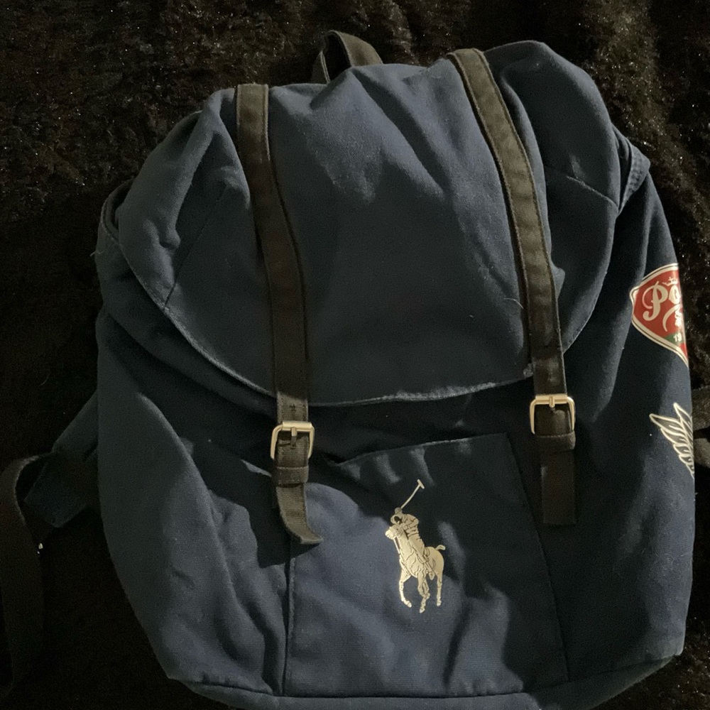 Polo by Ralph Lauren Dark Blue Backpack with Logo